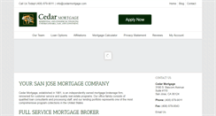 Desktop Screenshot of cedarmortgage.com